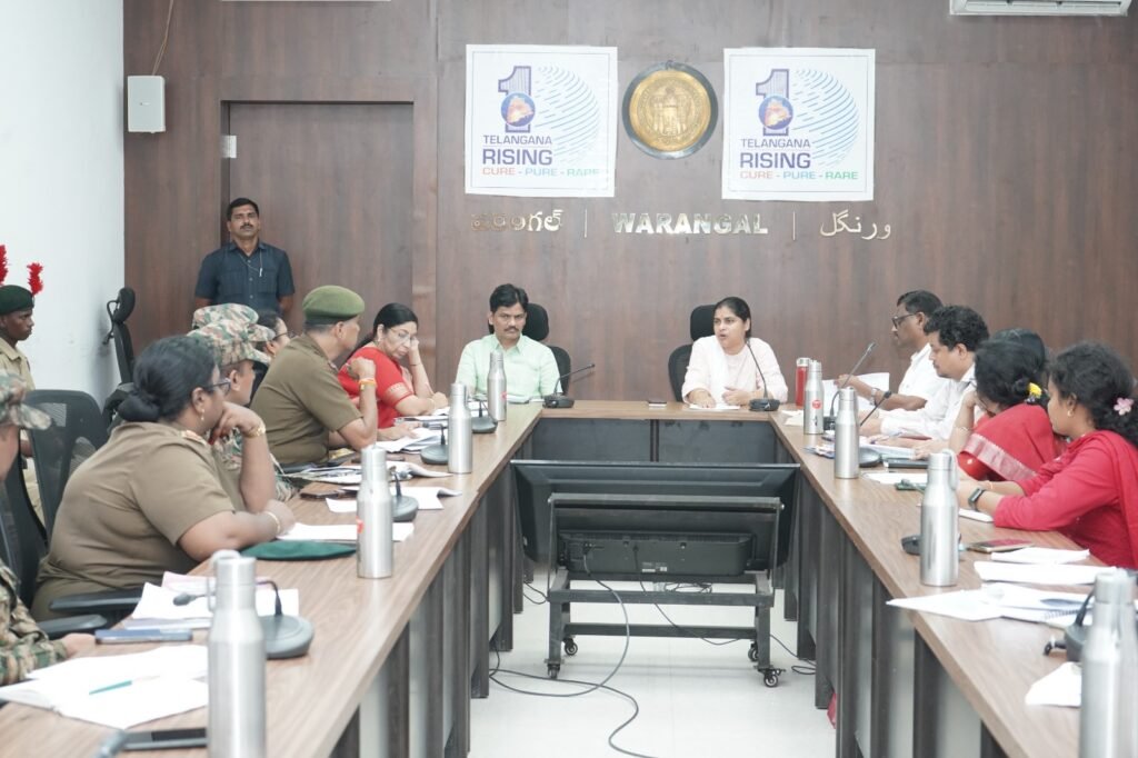 వరంగల్ జిల్లా కలెక్టర్ డా. సత్య శారద  ఆధ్వర్యంలో టి బి ముక్త్ భారత్ అభియాన్ – జిల్లా స్థాయి సమన్వయ కమిటీ సమావేశం….