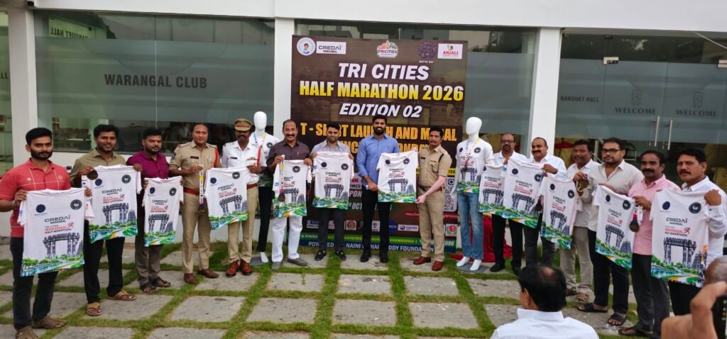 హనుమకొండ హాఫ్ మారథాన్–ఎడిషన్ 2 టీషర్ట్స్ ఆవిష్కరణ..
