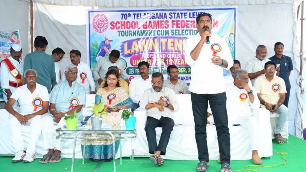 –రాష్ట్రస్థాయి లాన్ టెన్నిస్ పోటీలను ప్రారంభించిన ఎమ్మెల్యే కేఆర్ నాగరాజు…..