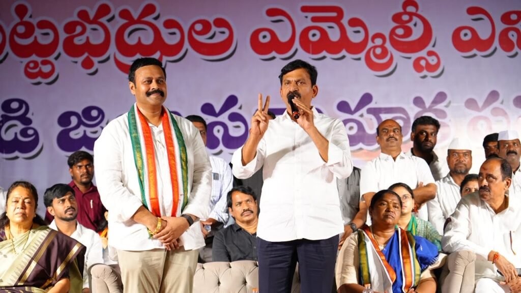-ఎమ్మెల్సీ ఎన్నికల్లో సర్వోత్తమ రెడ్డి గెలుపే కాంగ్రెస్ శ్రేణుల లక్ష్యం కావాలి* *రాష్ట్ర రెవెన్యూ, హౌసింగ్, సమాచార పౌర సంబంధాల శాఖ మంత్రి పొంగులేటి శ్రీనివాసరెడ్డి….