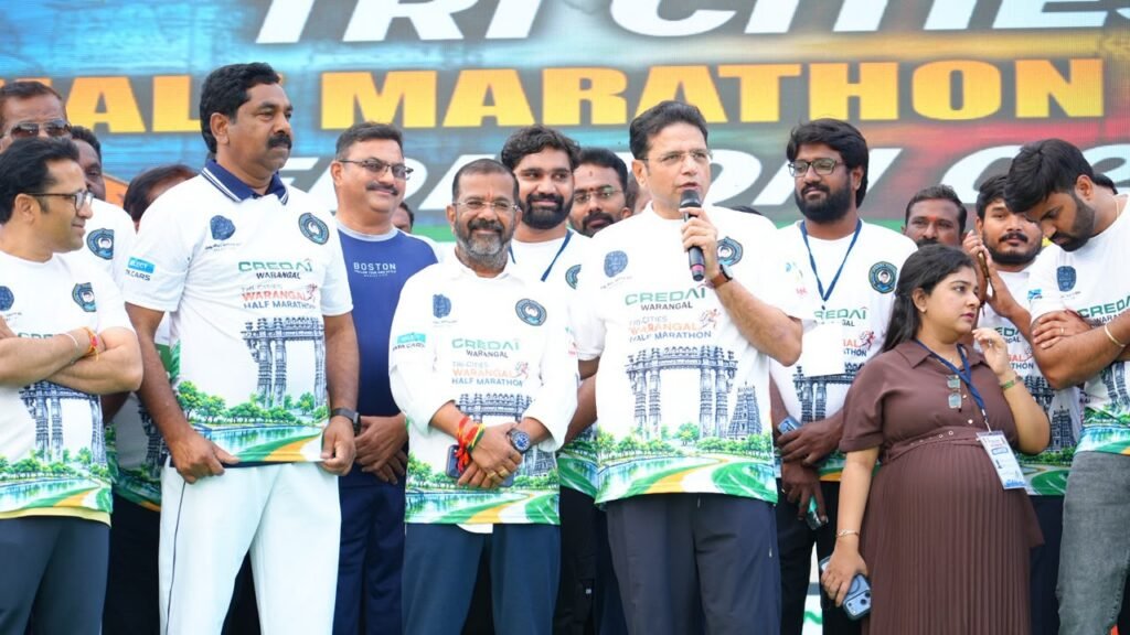 –ట్రై సిటీస్ హాఫ్ మారథాన్–2026 రెండో ఎడిషన్‌ను ప్రారంభించిన మంత్రి దుద్దిళ్ల శ్రీధర్ బాబు….