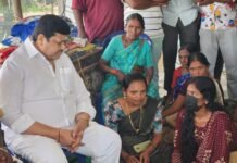 -బాధిత యువతికి ఈగ మల్లేశం సంఘీభావం…