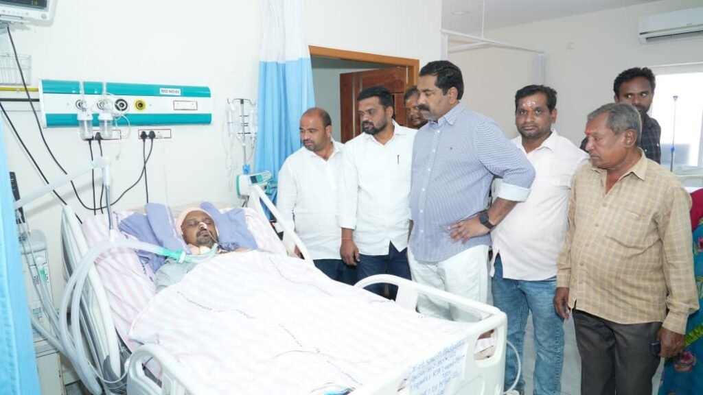 –రోడ్డు ప్రమాదంలో గాయపడి చికిత్స పొందుతున్న మాచర్ల బిక్షపతిని పరామర్శించిన ఎమ్మెల్యే కేఆర్ నాగరాజు….