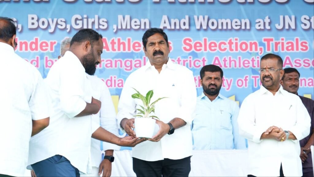 12వ తెలంగాణ రాష్ట్ర అథ్లెటిక్స్‌ ఛాంపియన్‌షిప్స్‌ క్రీడలను ప్రారంభించిన ఎమ్మెల్యే KR నాగరాజు….
